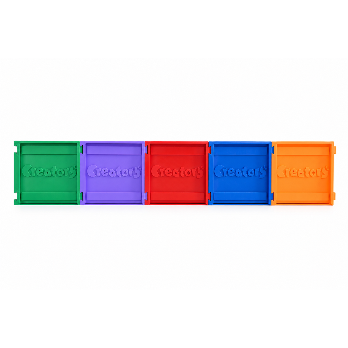 Complete Collection - all 5 storage cases closed, back view