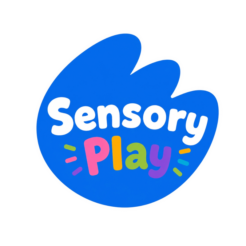 Sensory play bin with play dough and themed loose parts