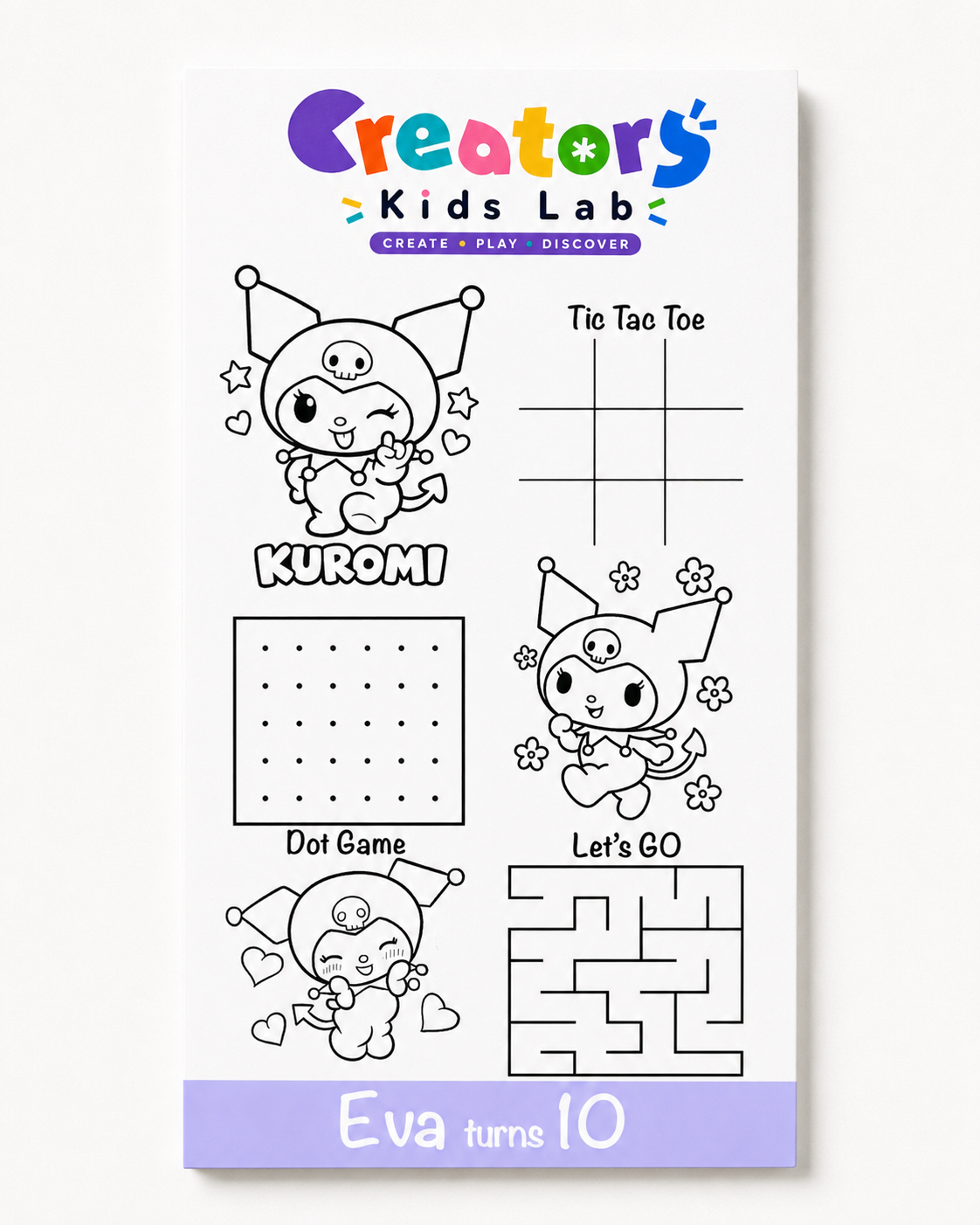 Kuromi Party Activity Kit
