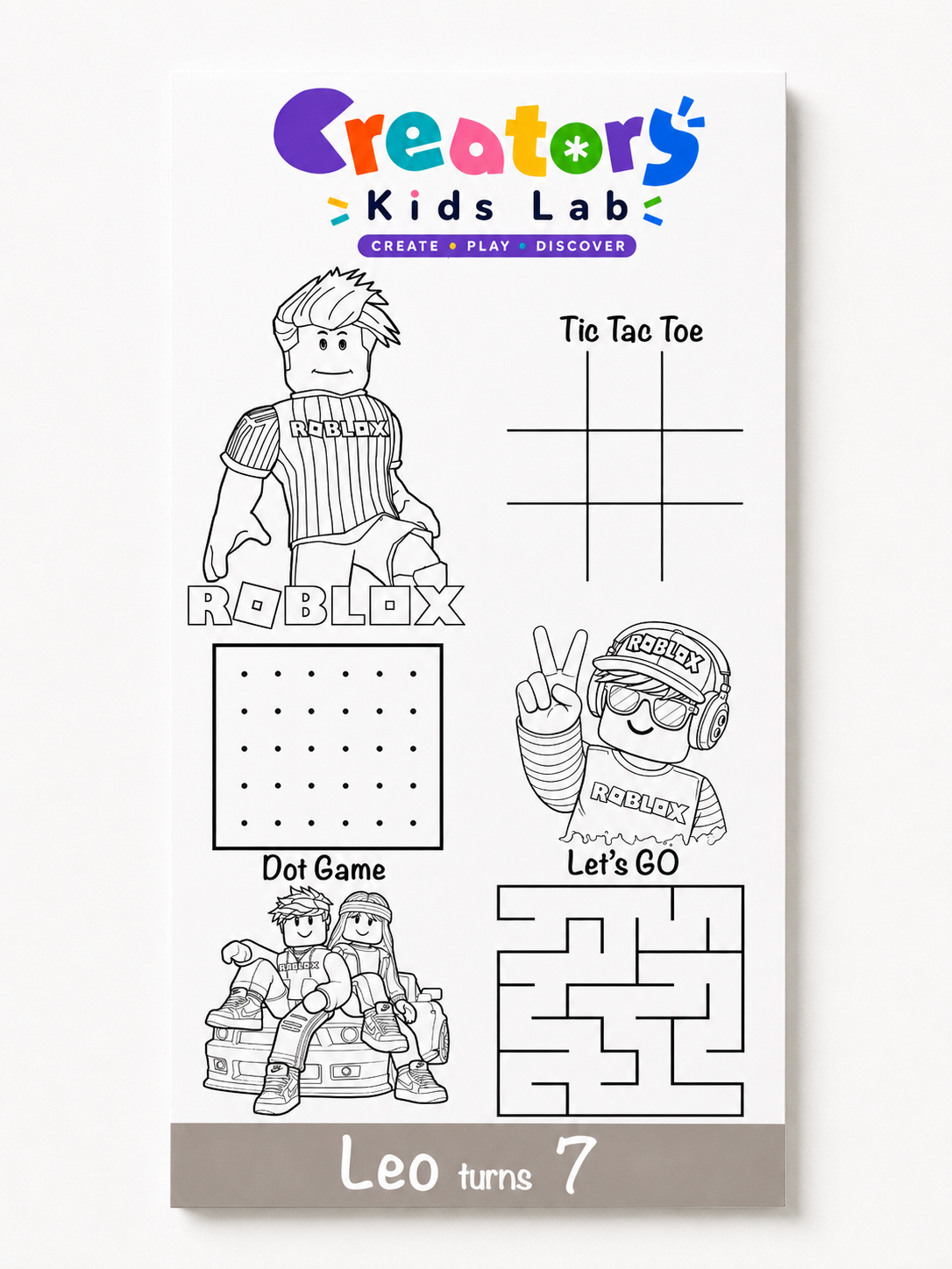 Roblox Party Activity Kit