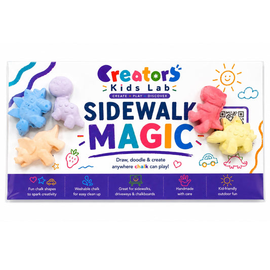 Dinosaur Sidewalk Chalk Shapes handmade set