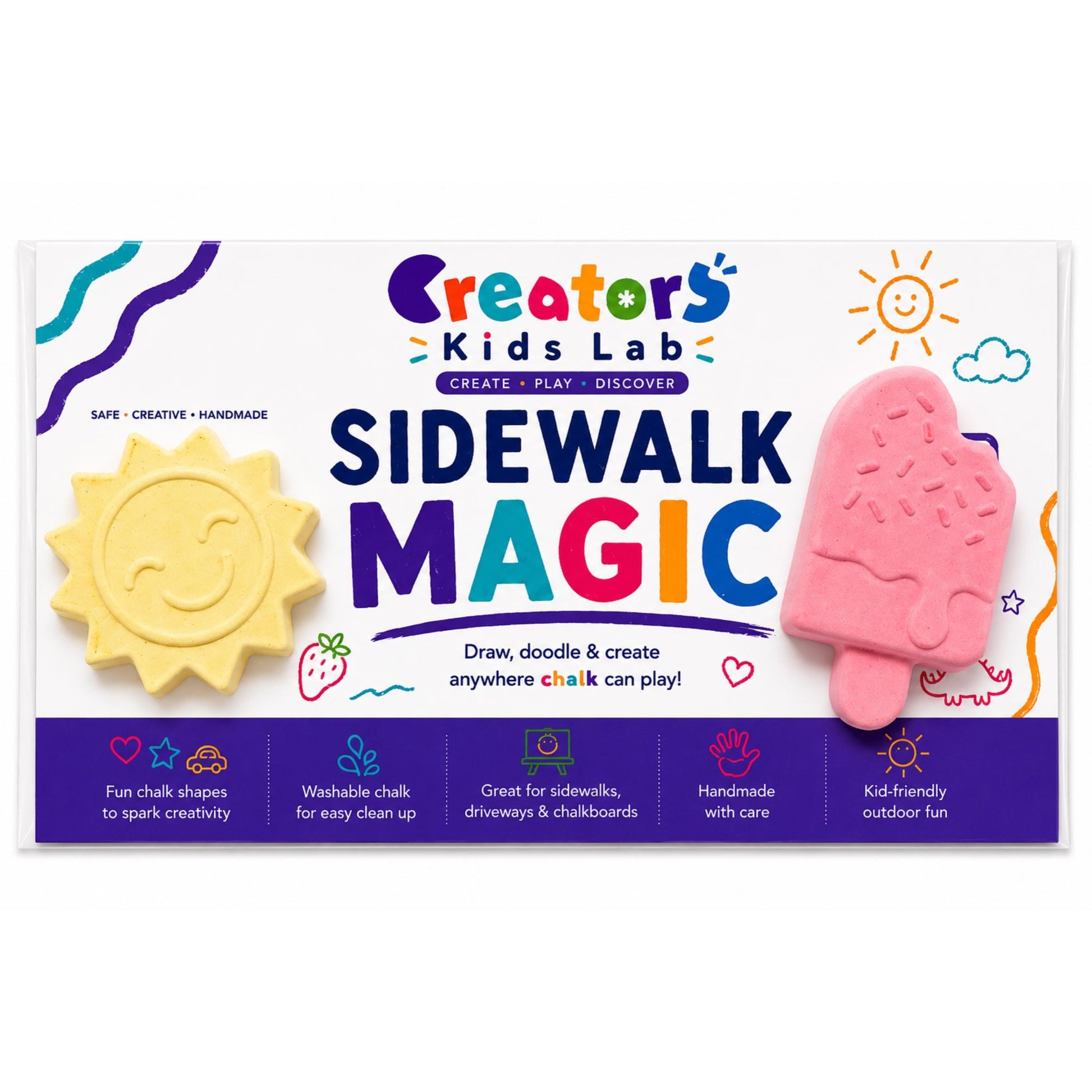 Summer Sidewalk Chalk Collection handmade pieces