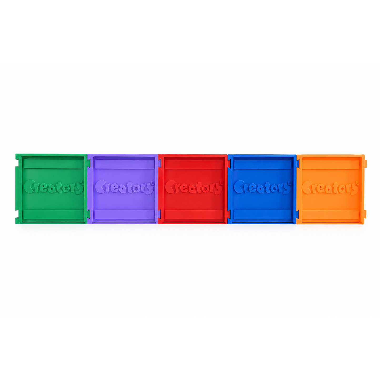Complete Collection - all 5 storage cases closed, back view