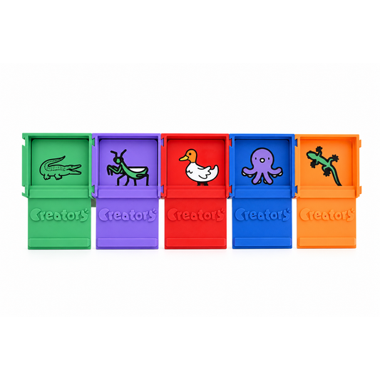 Complete Collection - all 5 Discovery 3D Puzzles open, one tile shown each