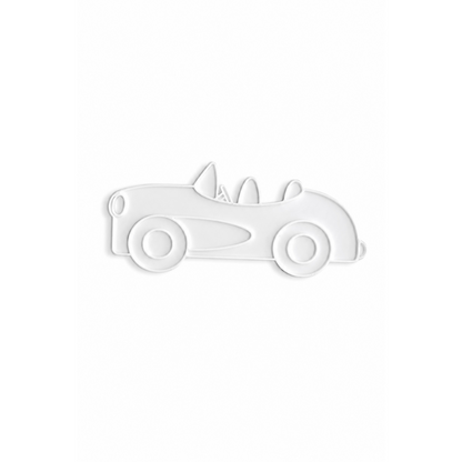 Unpainted 3D convertible car figure