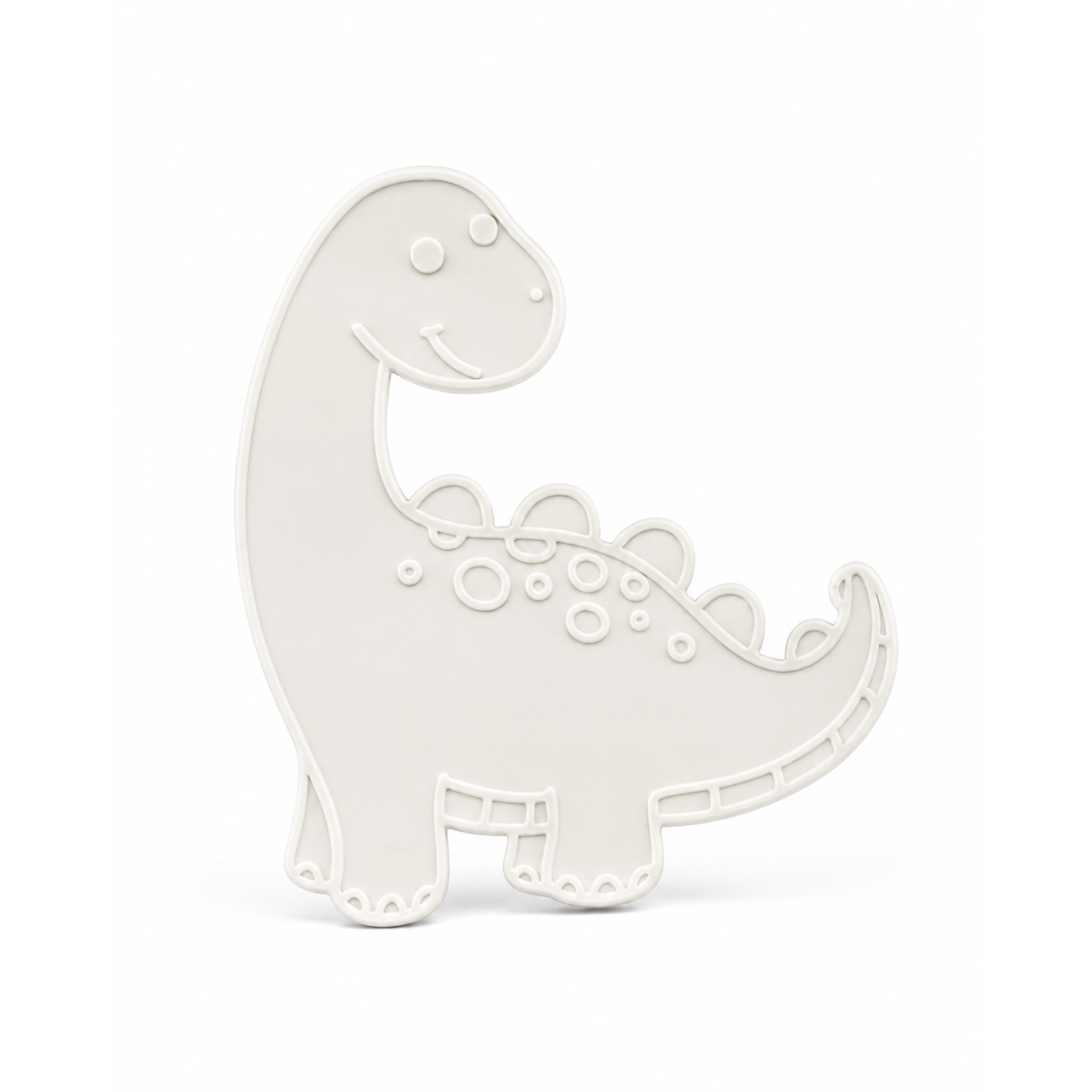 Unpainted 3D long-neck dinosaur figure