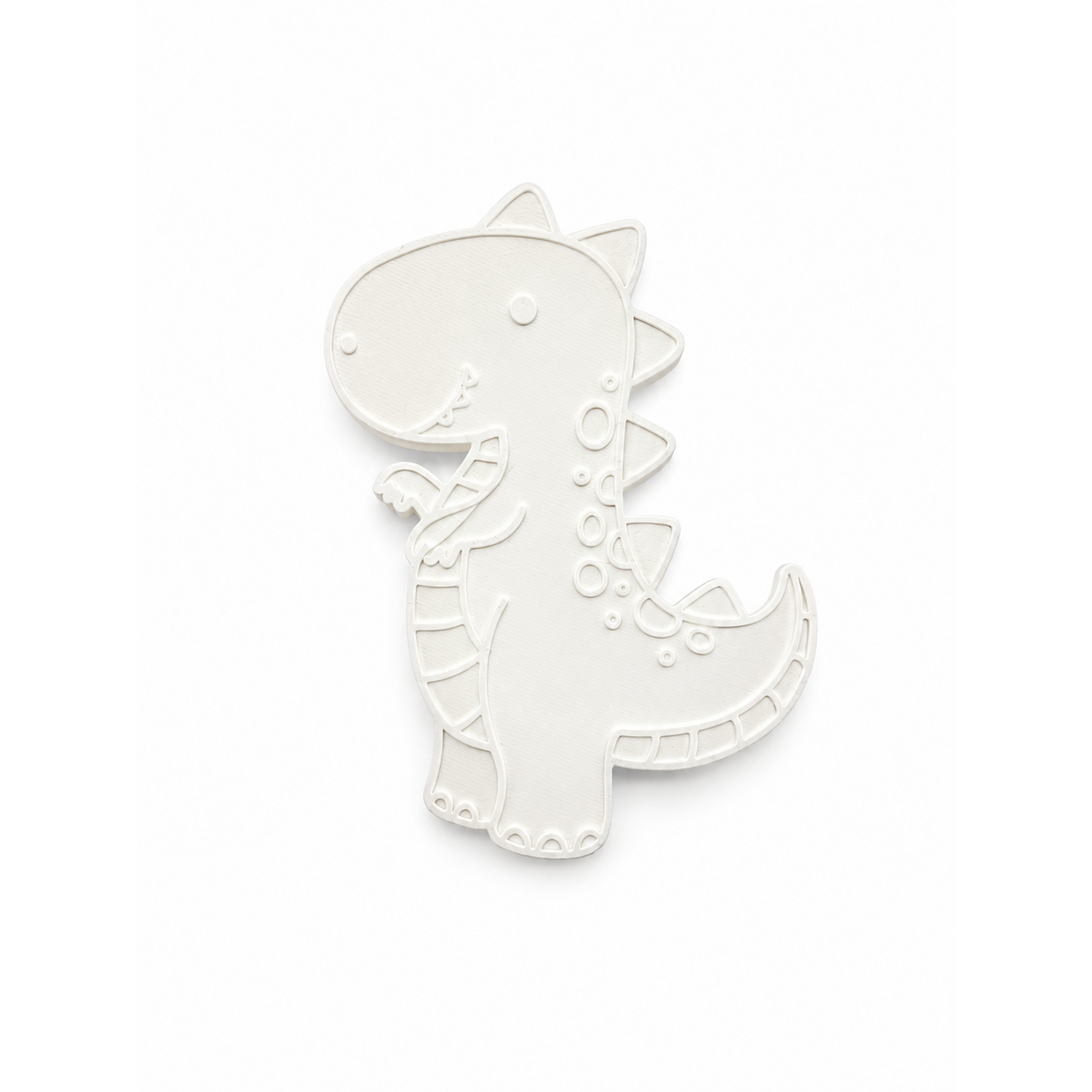 Unpainted 3D dinosaur figure