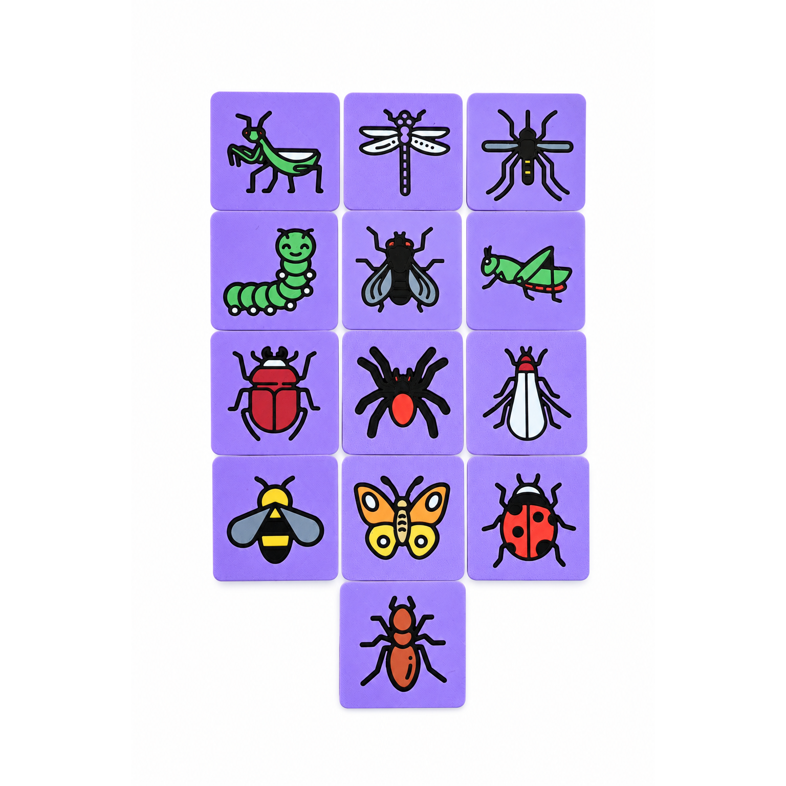 Insect Discovery 3D Puzzle - 13 piece tile grid