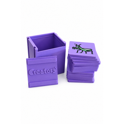 Insect Discovery 3D Puzzle tiles stacked next to case