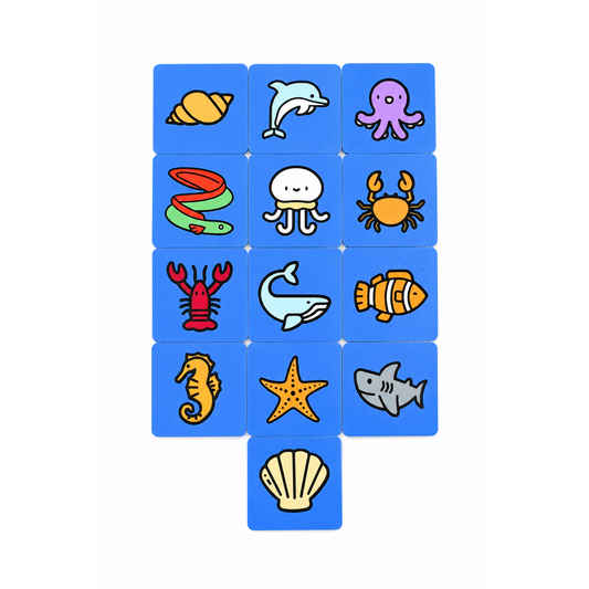 Ocean Discovery 3D Puzzle - 13 piece tile grid