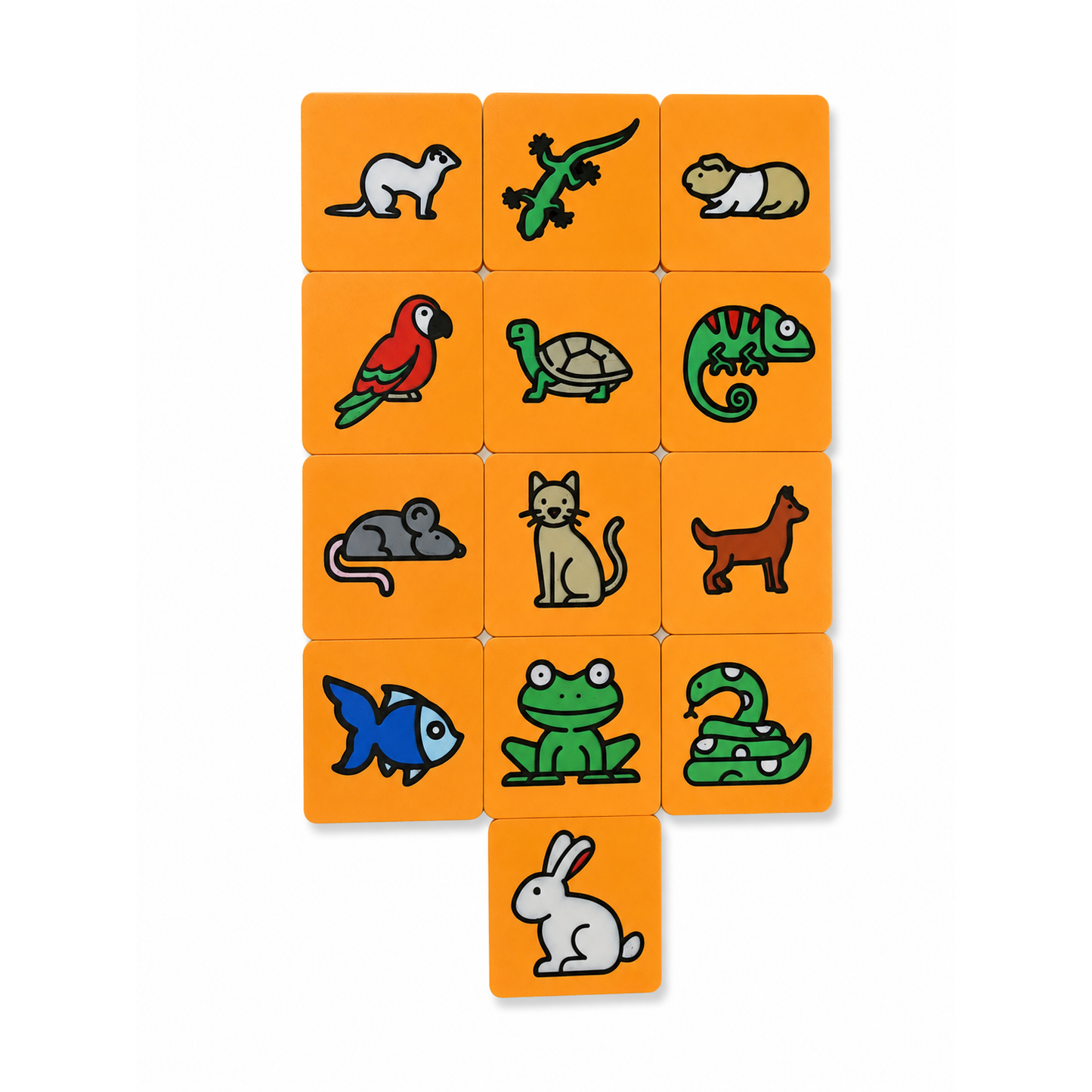 Pet Discovery 3D Puzzle - 13 piece tile grid