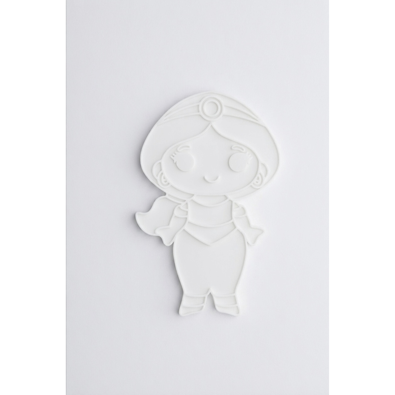 Unpainted 3D princess figure