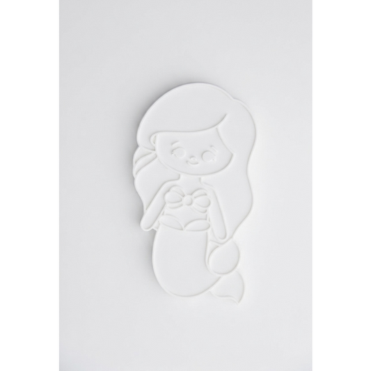 Unpainted 3D princess figure